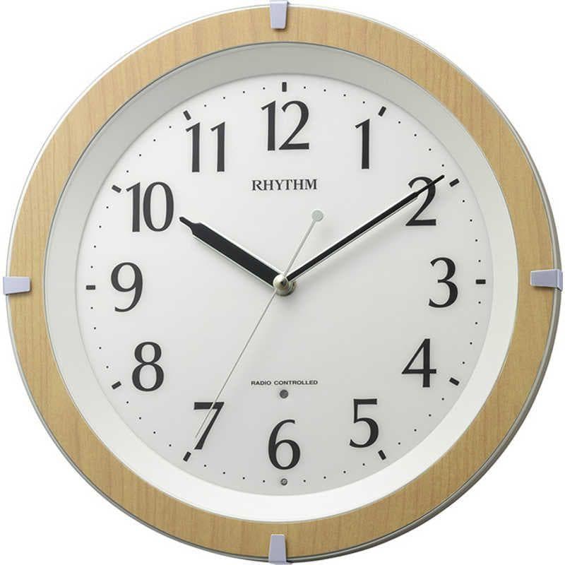 掛け時計 リバライト561 白パール色 8MY561SR03 電波自動受信機能有