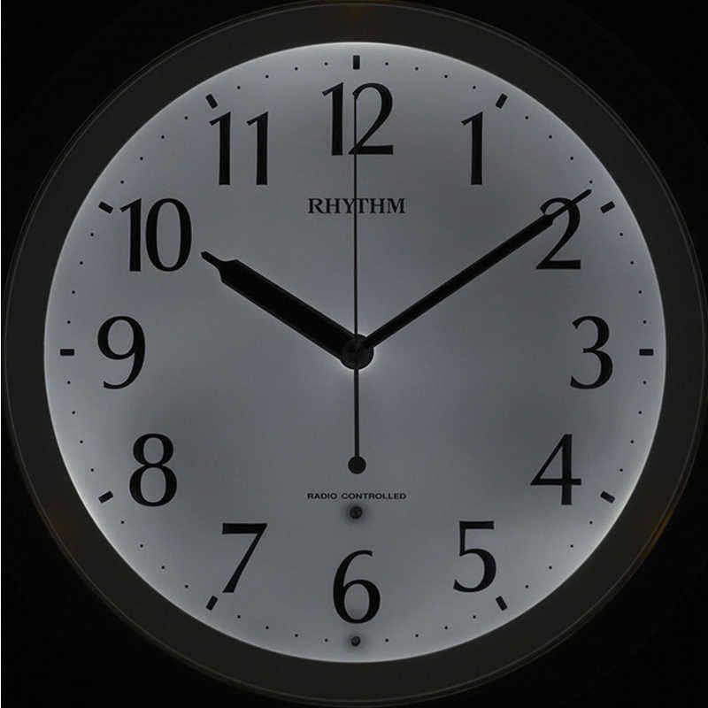 掛け時計 リバライト561 白パール色 8MY561SR03 電波自動受信機能有