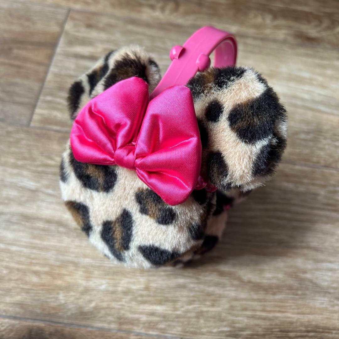 ディズニー　Disney ミニー　イヤーマフ　耳あて　ヒョウ柄　豹柄