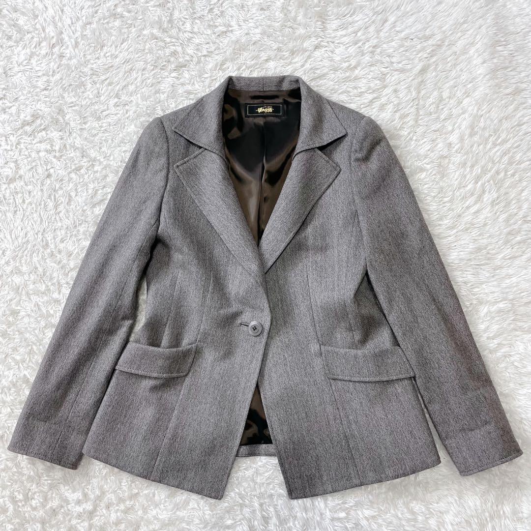 美品✨ 銀座マギー ウール カシミヤ パンツ スーツ セットアップ 近年モデル