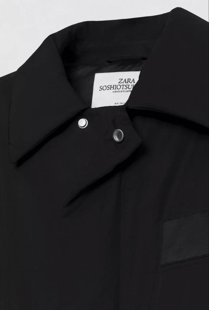 SOSHITSUKI X ZARA テクニカルパッド入りオーバーサイズコート