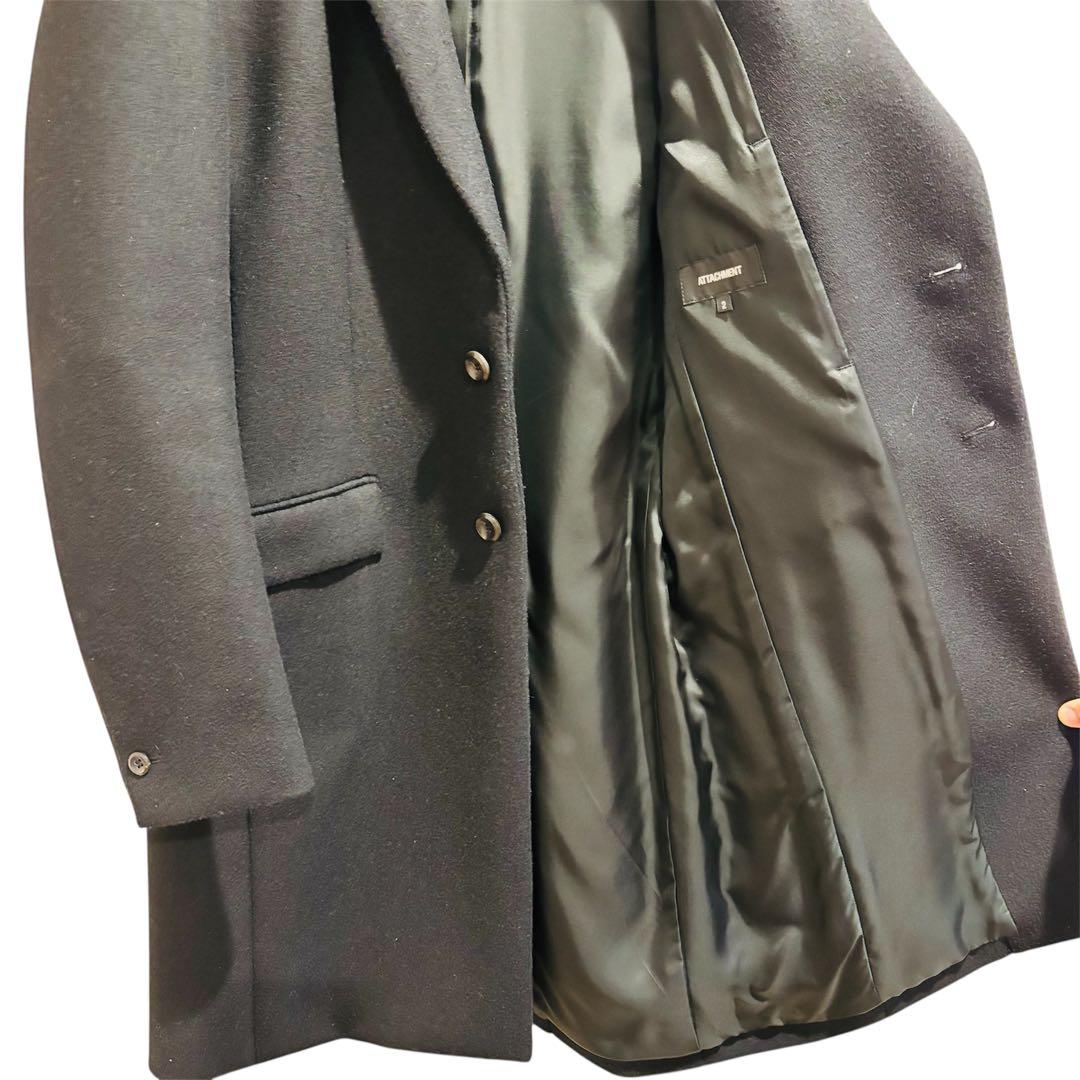 ATTACHMENT （アタッチメント）チェスターコート 黒 サイズ2