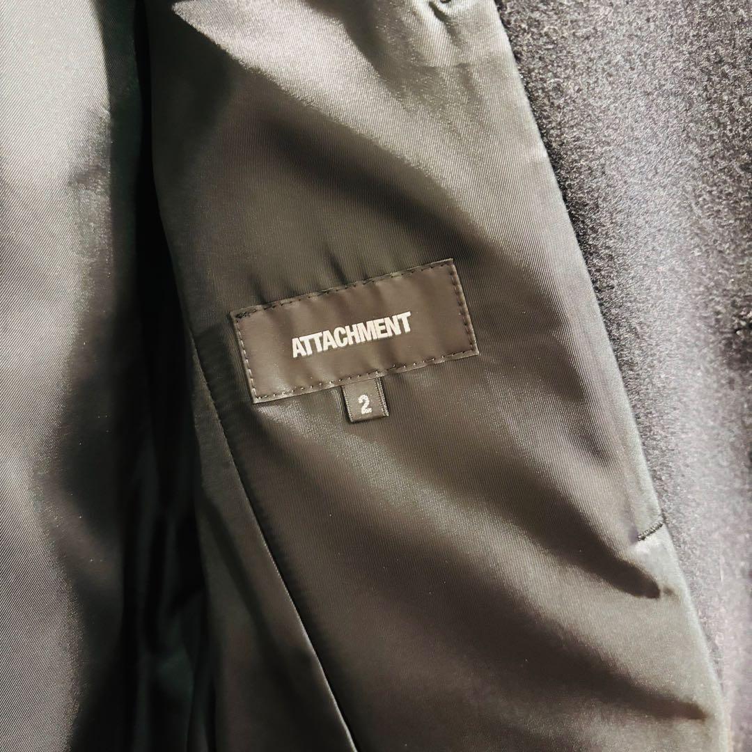 ATTACHMENT （アタッチメント）チェスターコート 黒 サイズ2