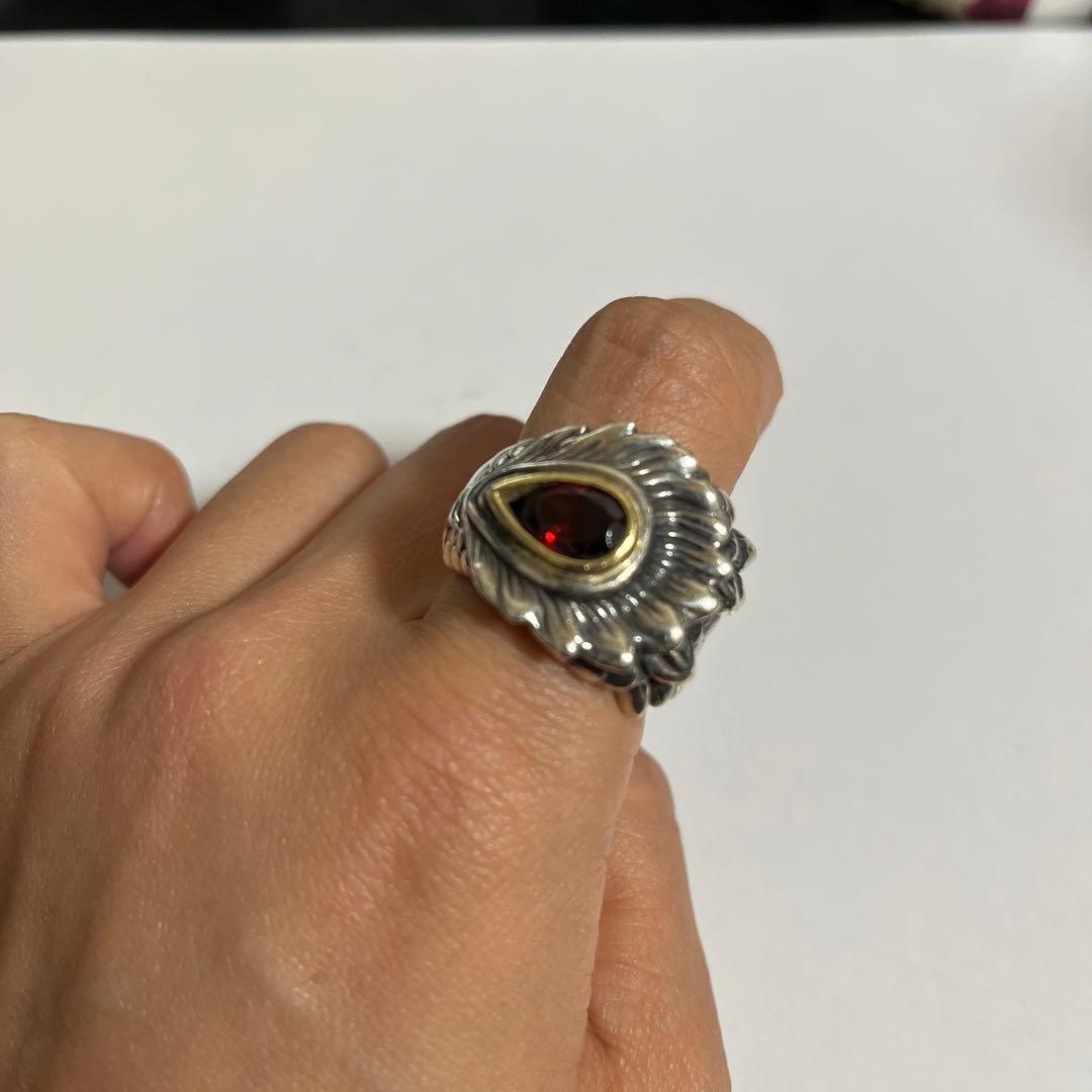 Bloody mary ドラードリング ガーネットカスタム　k18フレーム