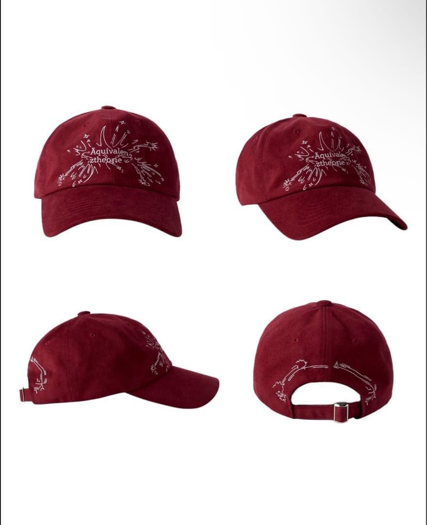 GADID ANONIEM ZHOK / BURGUNDYキャップ RED