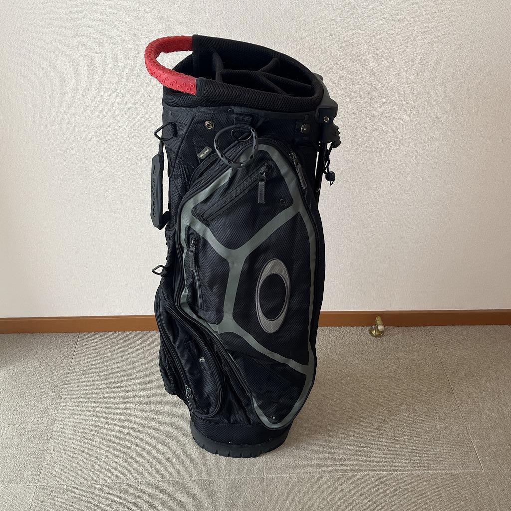 オークリー　軽量キャディバッグ（黒）5分割　スタンド付き　送料込み