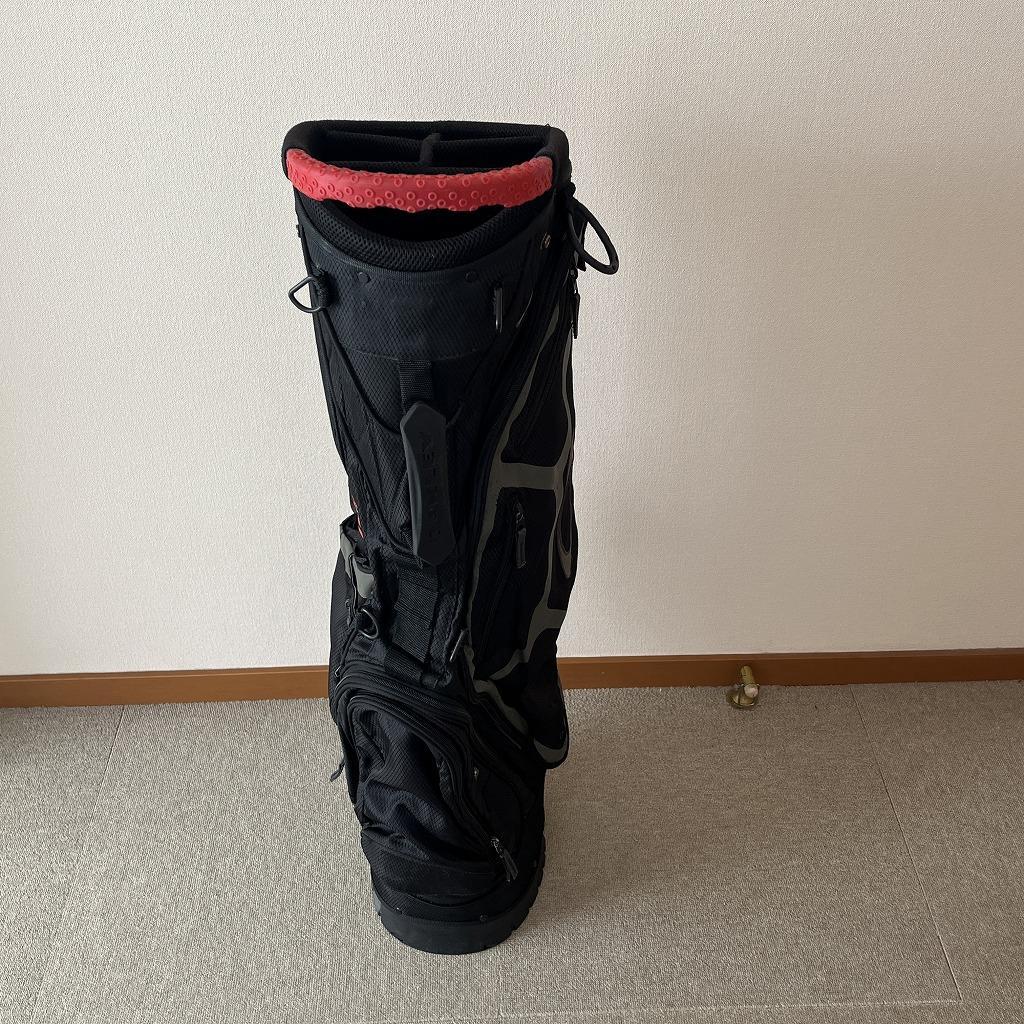 オークリー　軽量キャディバッグ（黒）5分割　スタンド付き　送料込み