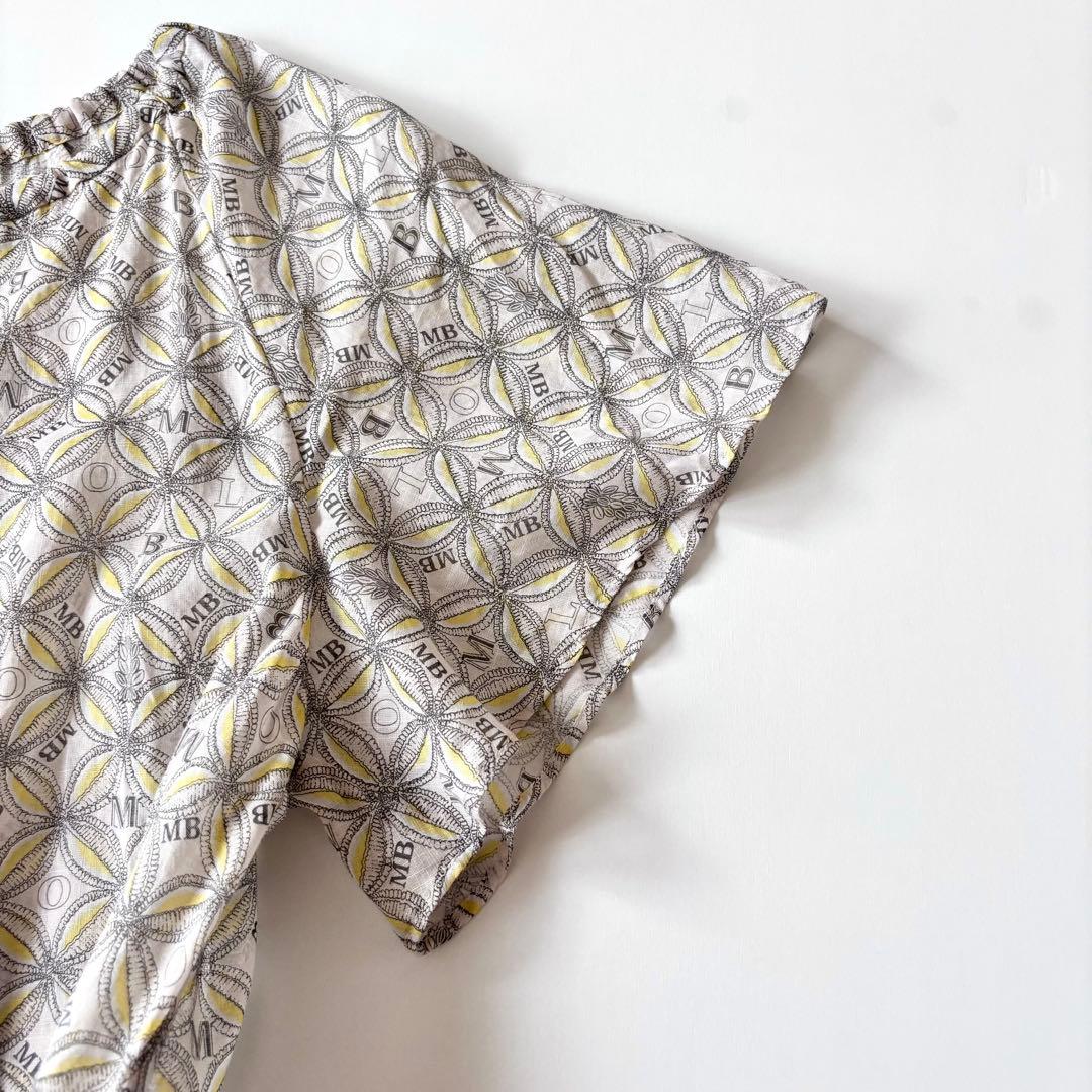 [美品]MORABITO モラビト ブラン♪ロゴ ブラウス