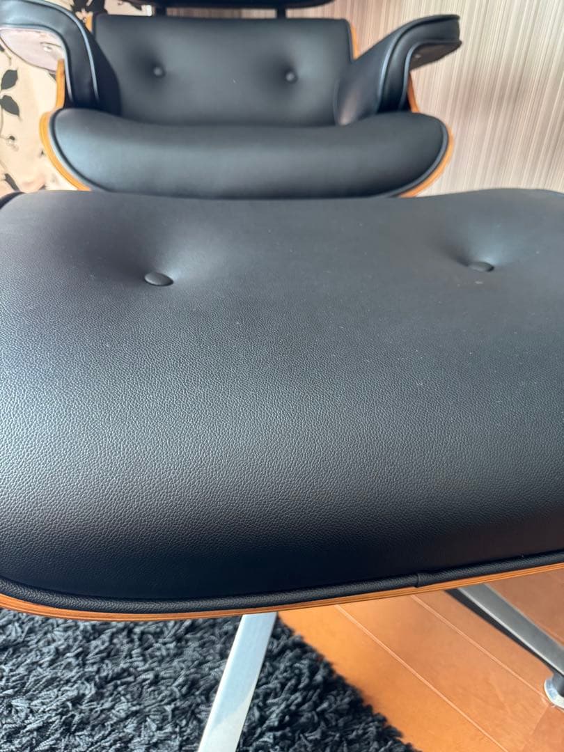 【美品】 イームズ リプロダクト ラウンジチェア アームチェア オットマン付き