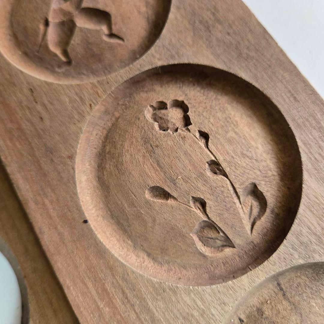 M-1309 戦前の菓子型　珍品　古い菓子型　木型