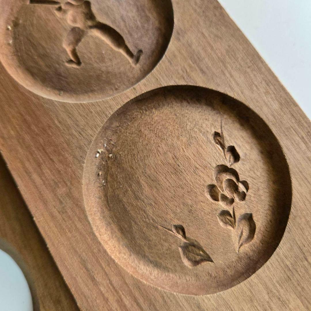 M-1309 戦前の菓子型　珍品　古い菓子型　木型