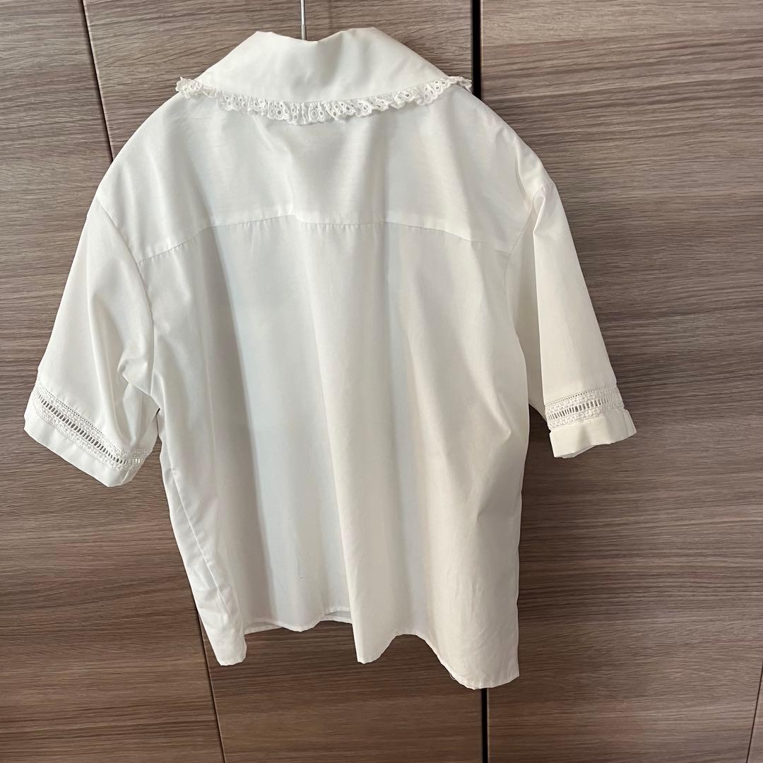 OHGAオーガPURE LACE半袖シャツブラウス