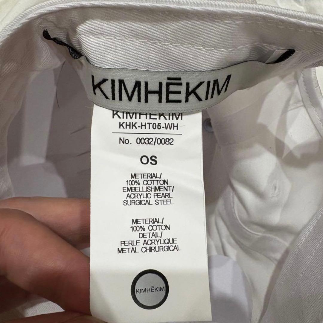 KIMHEKIM Pearl Pierced Baseball Cap キャップ
