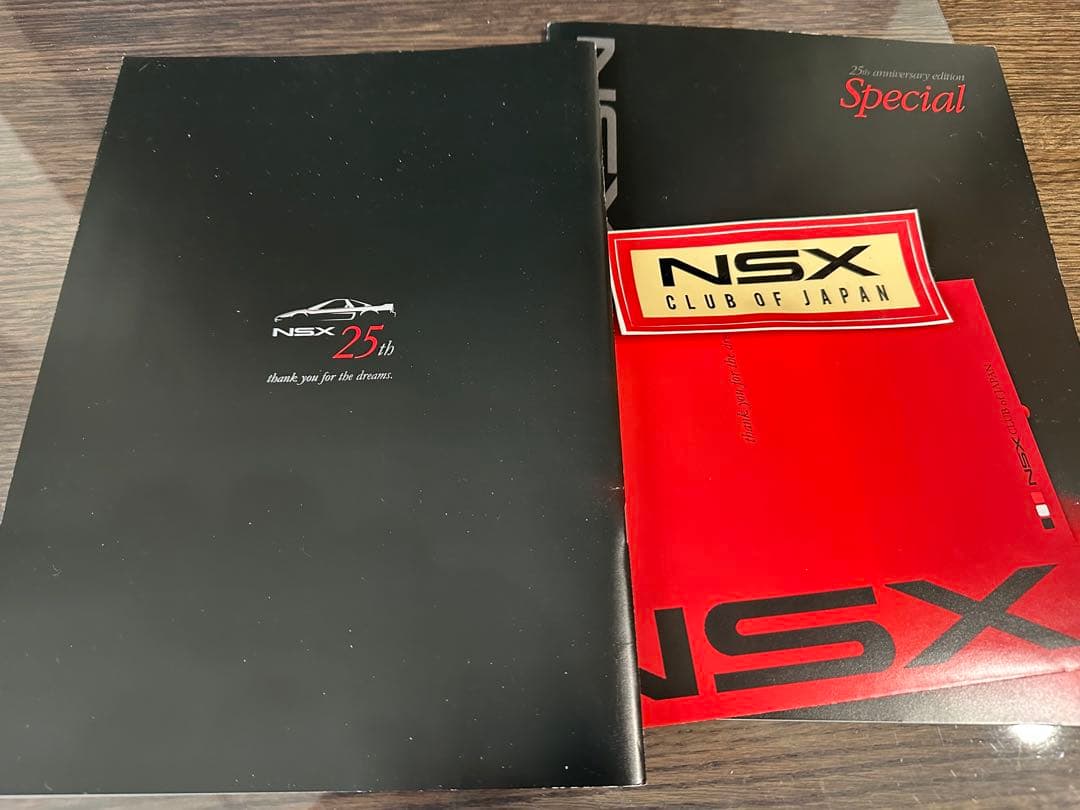 NSX クラブの会報誌　(2冊) NSX CLUB of JAPAN25周年記念