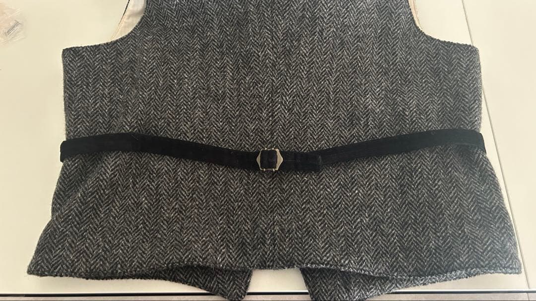 美品 BEAMS PLUS×Harris Tweed ツイードベスト ジレ M