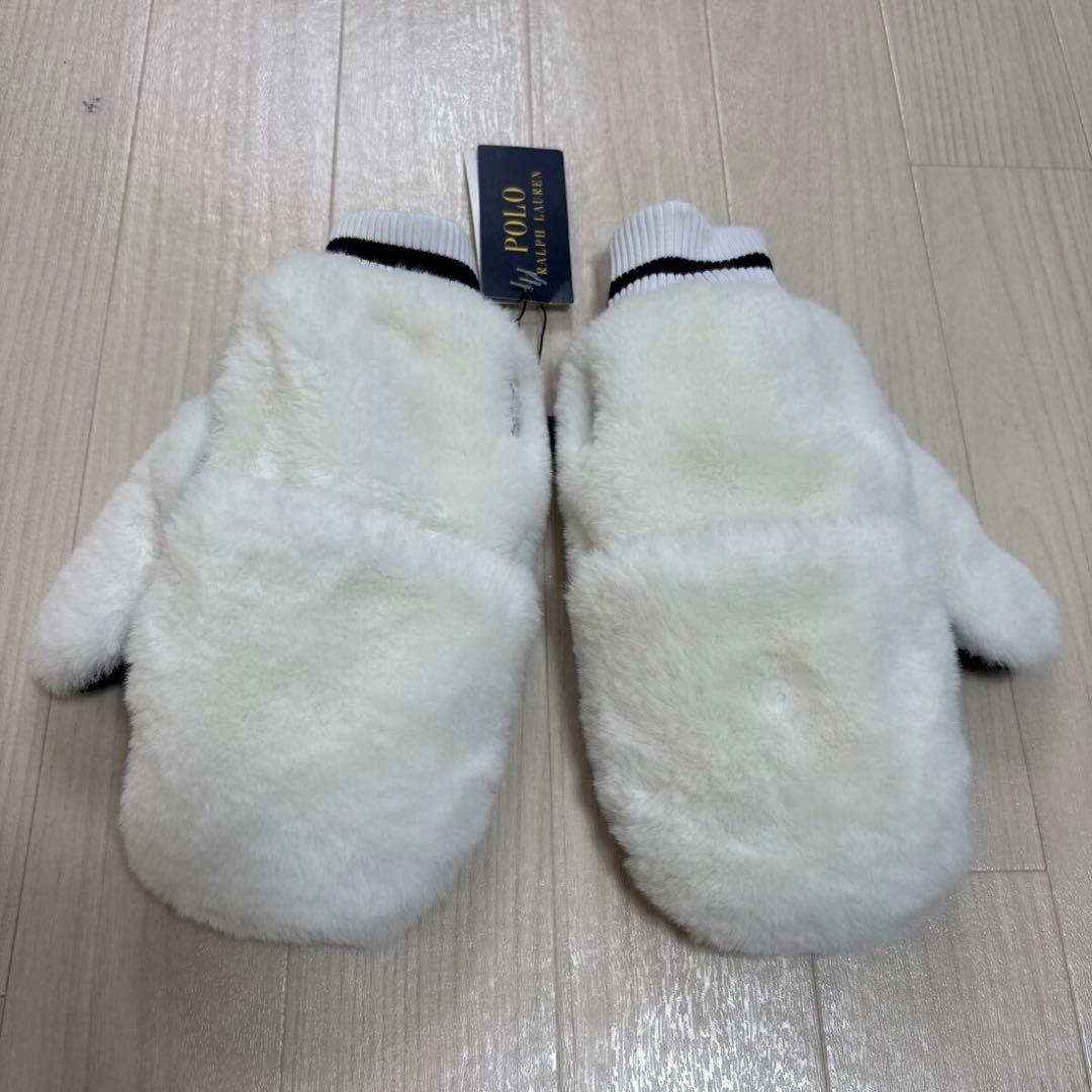 新品 ポロ ラルフローレン POLO RalphLauren 手袋 ミトン ボア