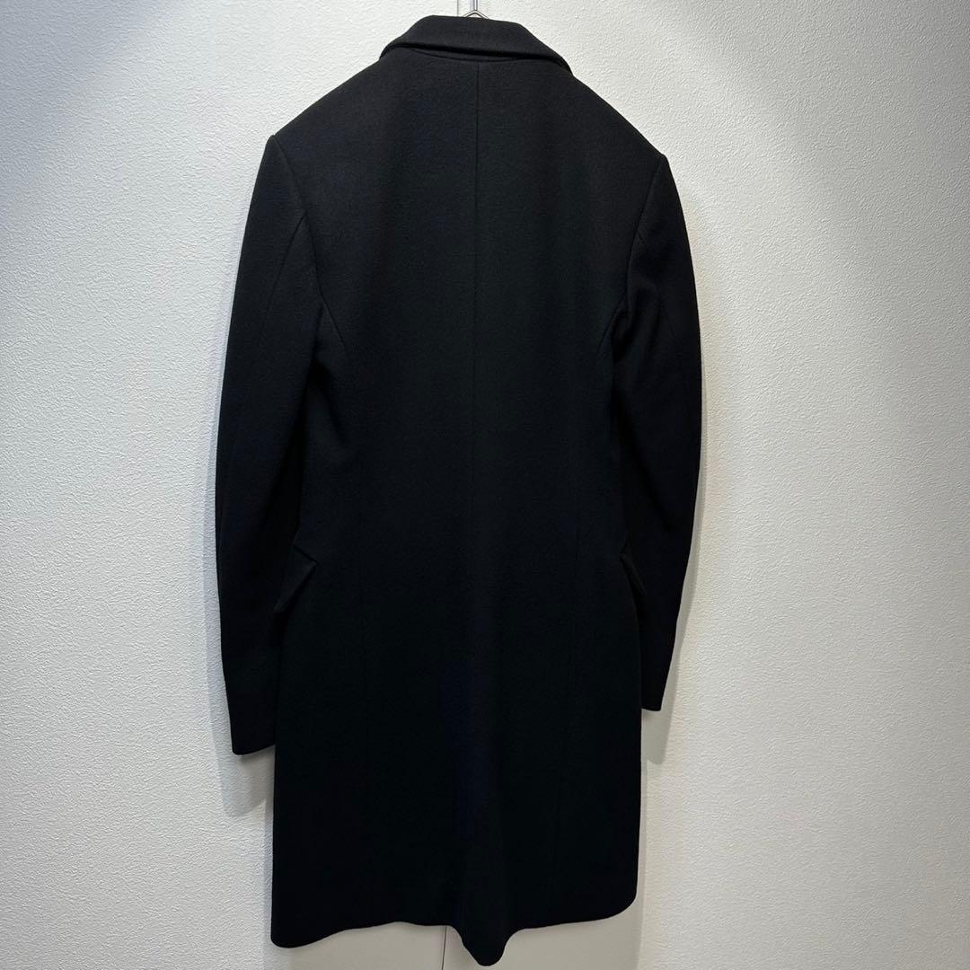 希少 美品 JIL SANDER ウール カシミヤ 変形 チェスターコート 36
