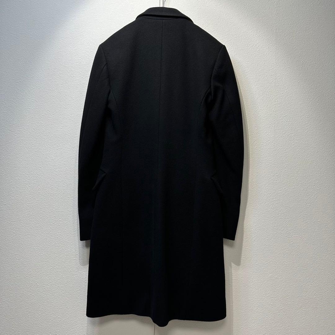 希少 美品 JIL SANDER ウール カシミヤ 変形 チェスターコート 36