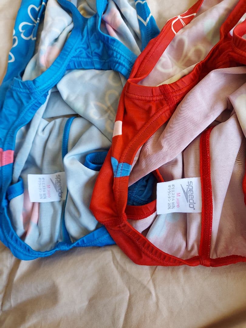 speedo 競泳水着　ハイレグ　ふたごコーデ　二枚セット