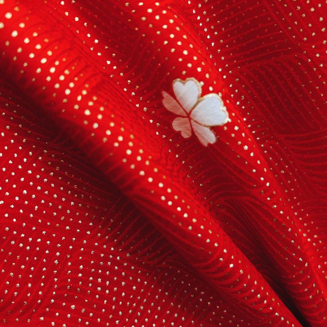 七五三　7歳女の子 　セット　小物セット　正絹袋帯 蝶　5484