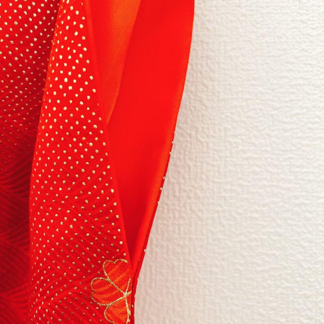 七五三　7歳女の子 　セット　小物セット　正絹袋帯 蝶　5484