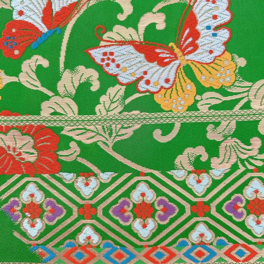 七五三　7歳女の子 　セット　小物セット　正絹袋帯 蝶　5484