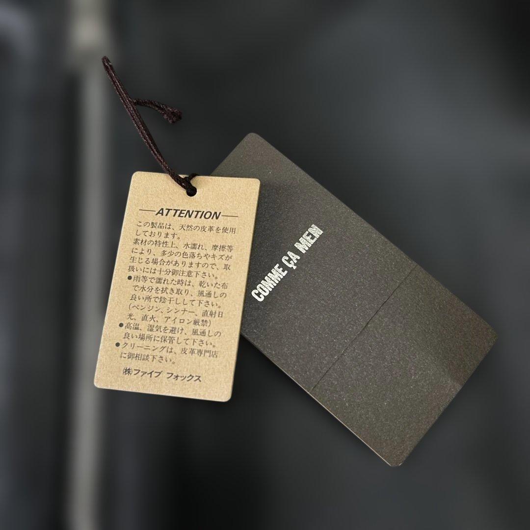 新品 25AWコムサメン 羊革ラムレザー シングルライダースジャケットM 現行