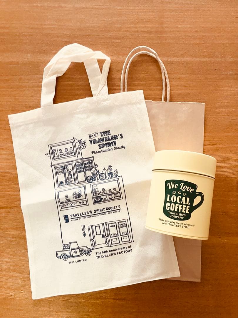 【新品】14周年缶 トラベラーズファクトリー ノベルティバッグ付き