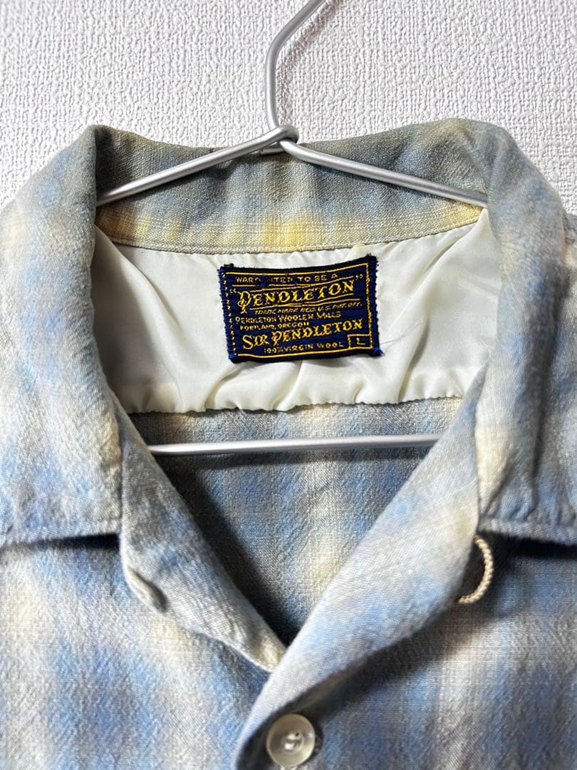 Pendleton ペンドルトン 50〜60s ウールシャツ 表記サイズL
