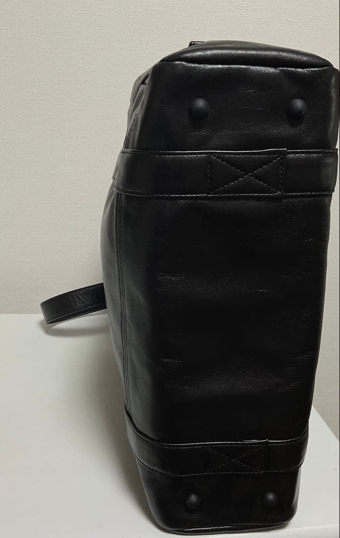 吉田カバン　PORTER　LUGGAGE LABEL 　黒　レザー　トートバッグ