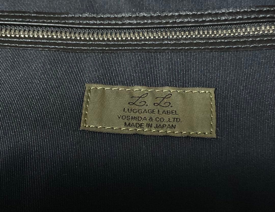 吉田カバン　PORTER　LUGGAGE LABEL 　黒　レザー　トートバッグ