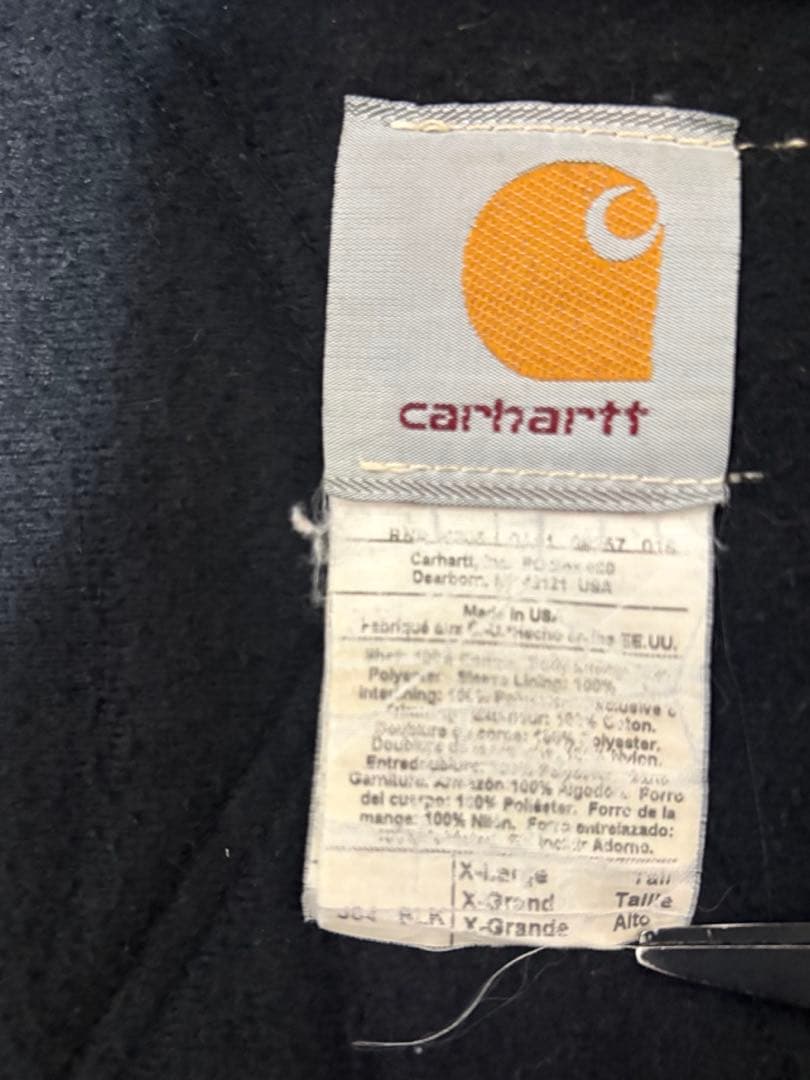 【K】USA製 carhartt アクティブジャケット BLACK