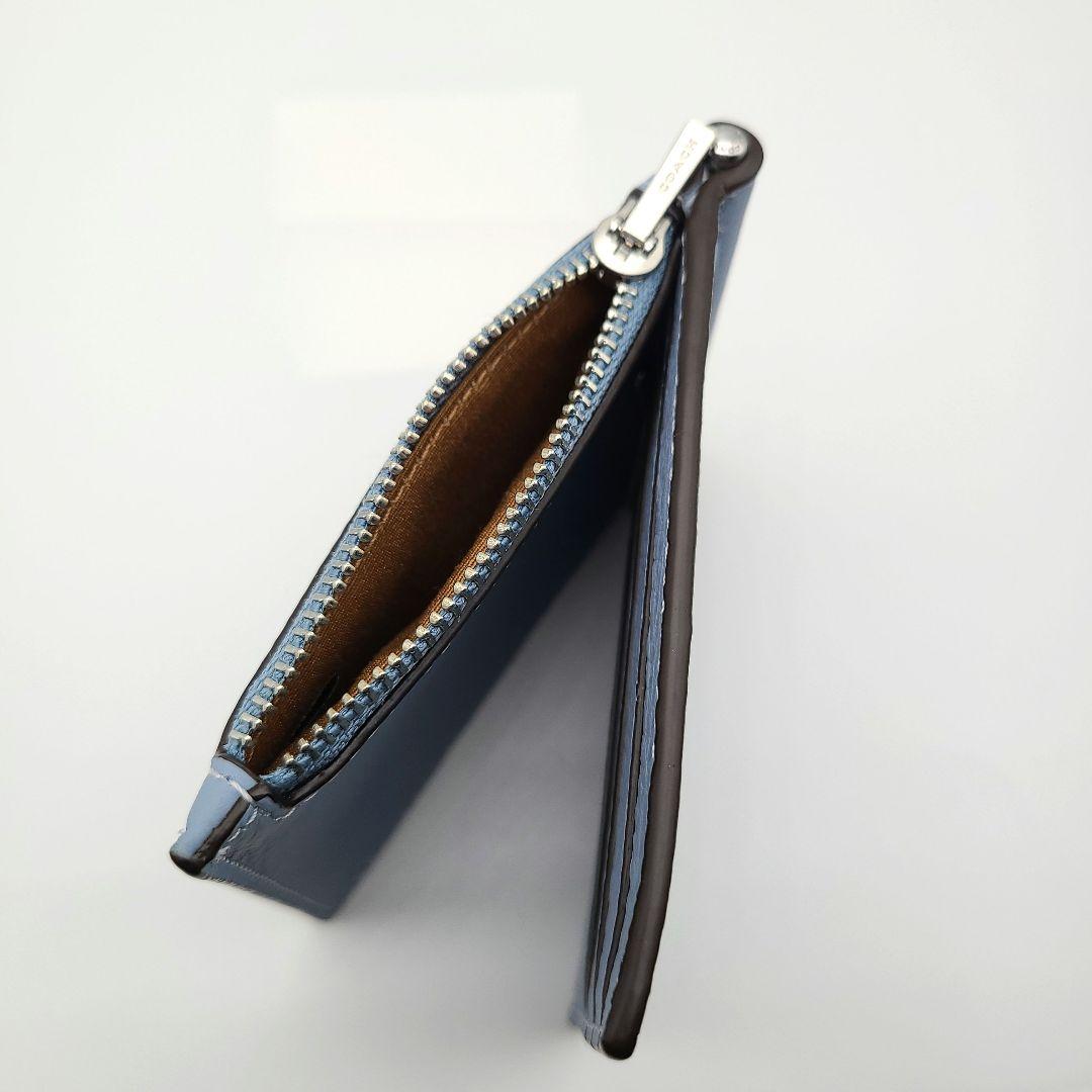 COACH マネークリップ 新品 ライトブルー 新作カラー ユニセックス メンズ