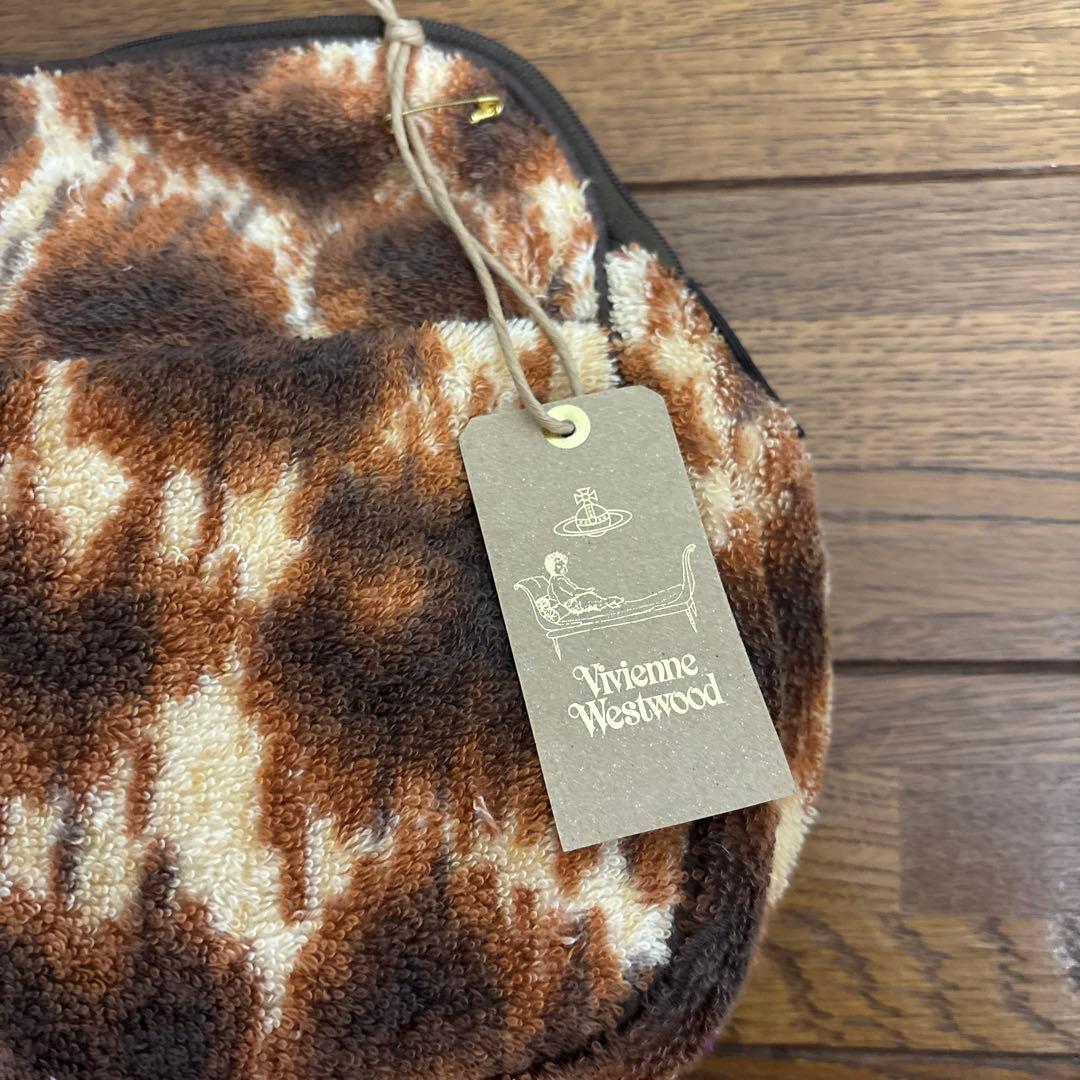 vivienne westwood レオパードパイルポーチ