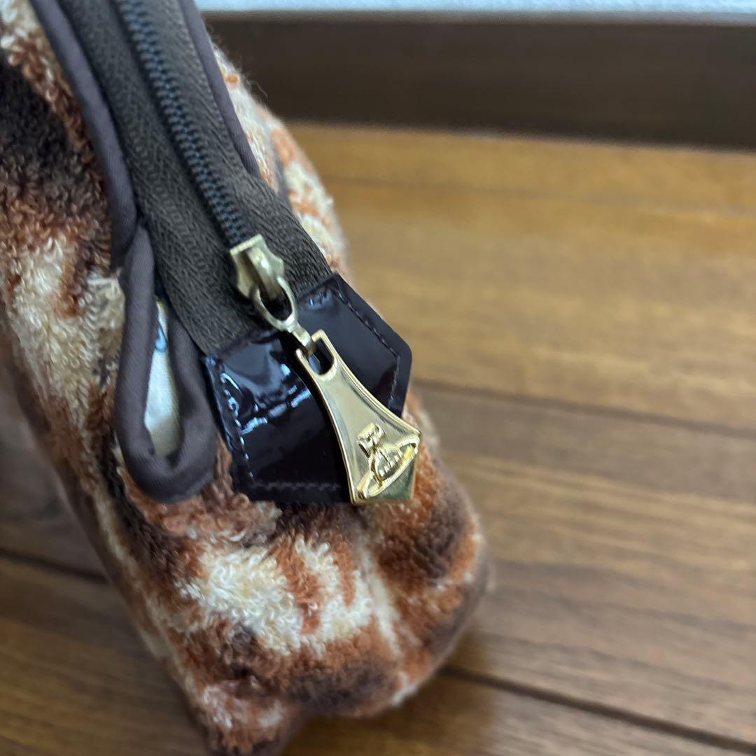 vivienne westwood レオパードパイルポーチ