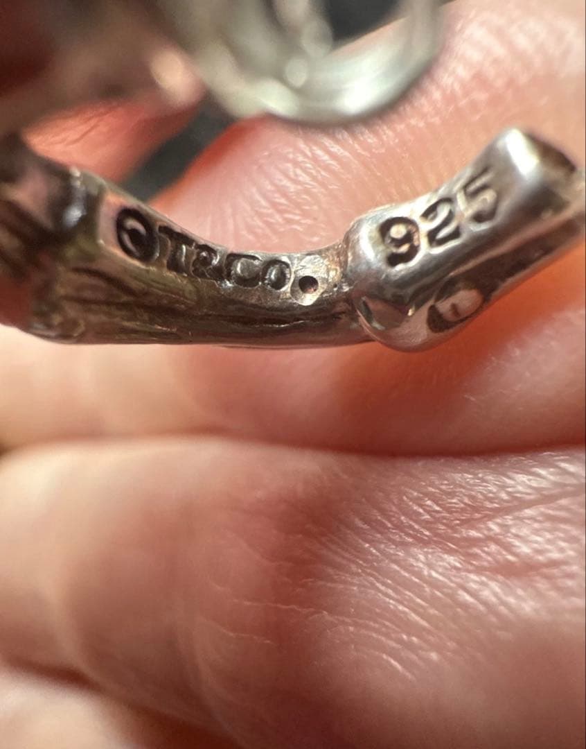 a*u様 Tiffany バンブーピアス　スモール　片耳　ヴィンテージ　ポーチと