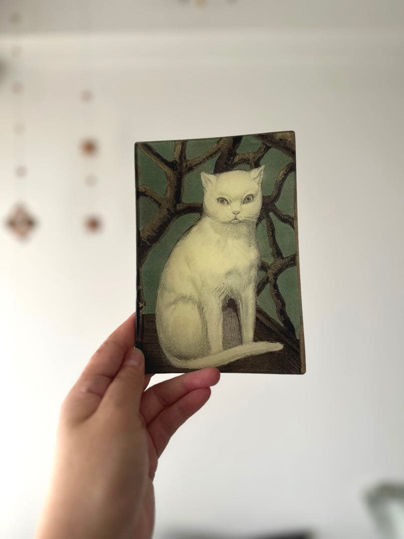 JOHN DERIAN デコパージュプレート　CAT IN TWIG CHAIR
