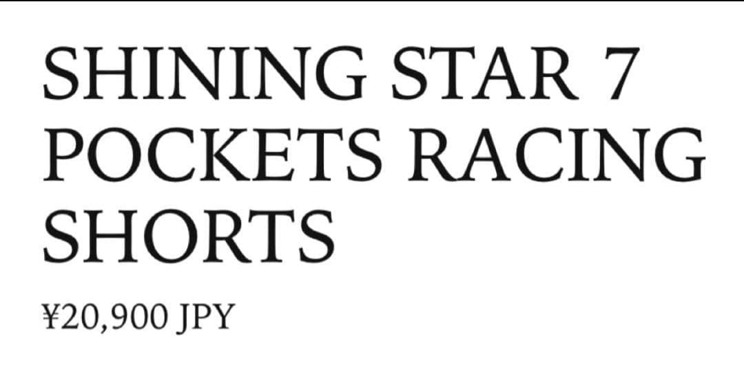 ウォーキング・ランニングウェア Charbon STAR 7POCKETSRACINGSHORTS