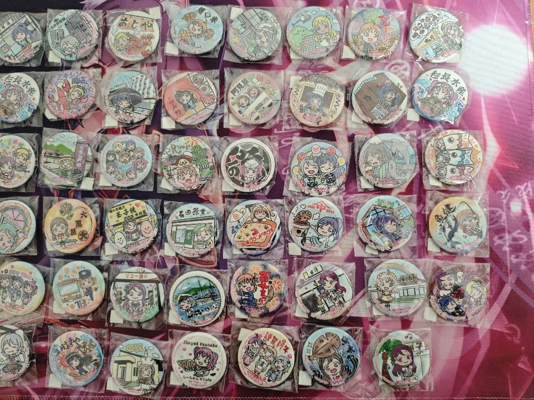 ラブライブ　サンシャイン　まち歩き缶バッチセット