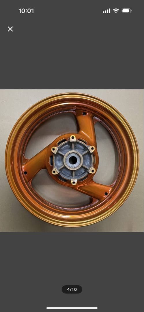 XJR1200.1300前後ホイール、アルマイト塗装
