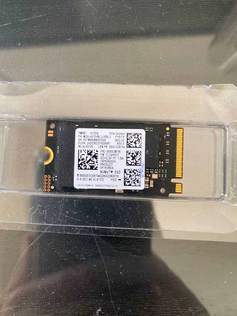 P*プ様 500GBと512GB SSDと8GBメモリー　合計5点セット