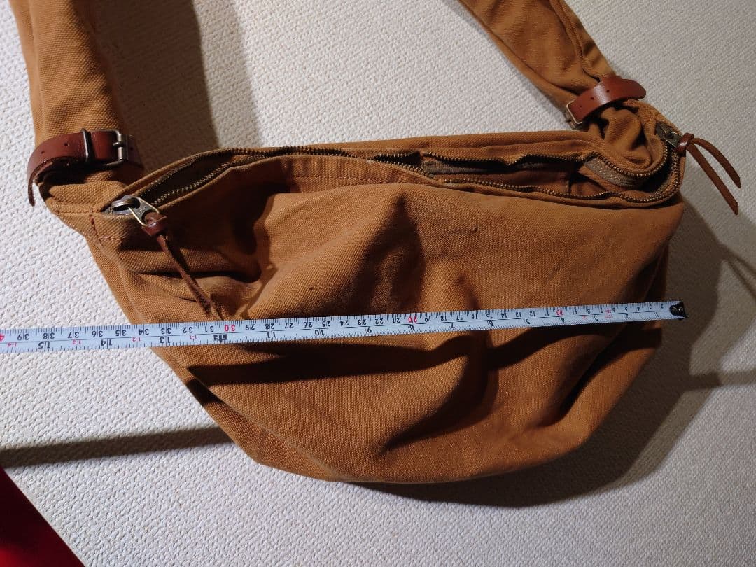 【送料込】kapital 帆布 リトル スナフキン バッグ キャメル