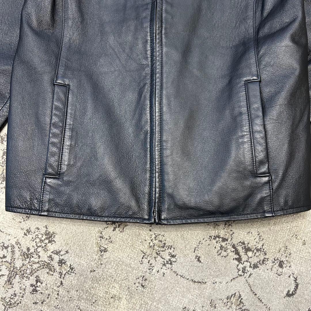 美品　90s EDDIE BAUER single leather jacket