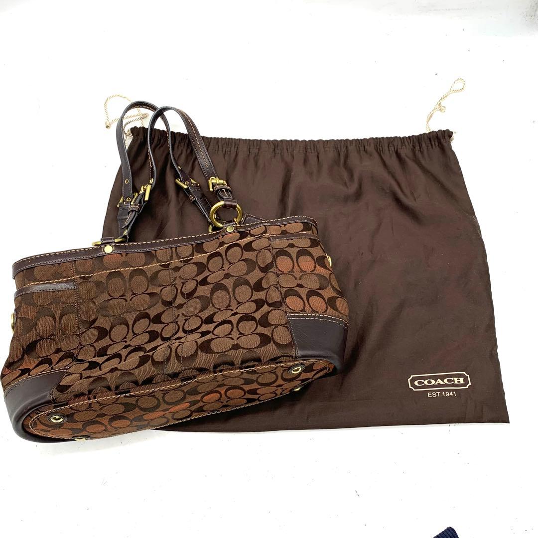 COACH シグネチャー トートバッグ　レザー