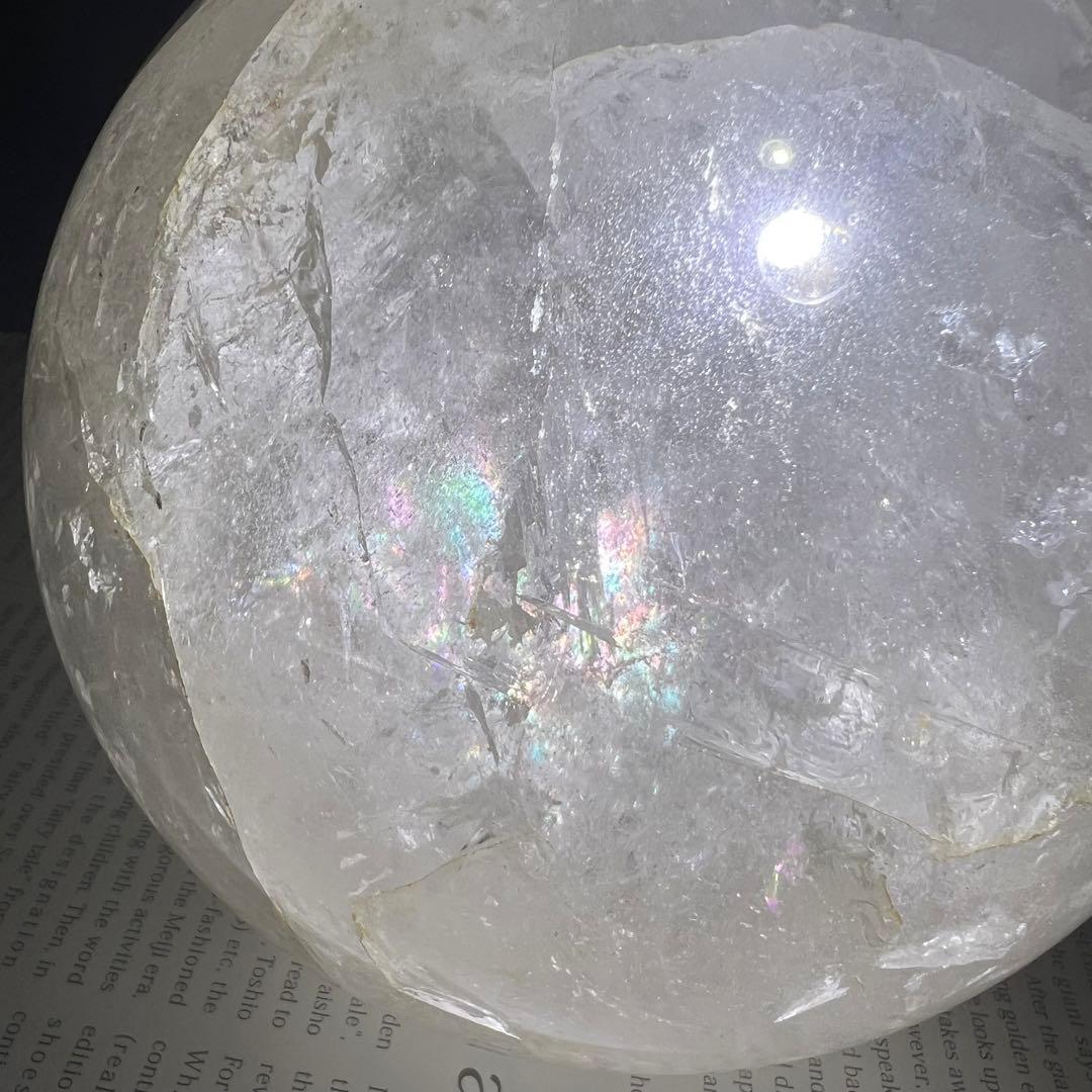 ✳️超極大玉✨存在感抜群✨レインボー 水晶 丸玉 スフィア 天然石 パワーストーン