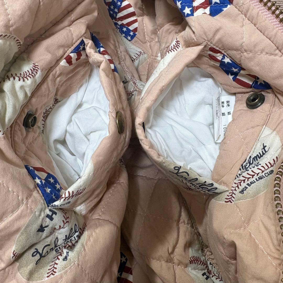 n*i様 カールヘルム ピンクハウス　MA-1 キルティング　中綿　野球　ピンク