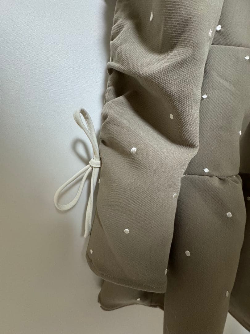 Darich ダーリッチ スクエアネックギャザーミニワンピース