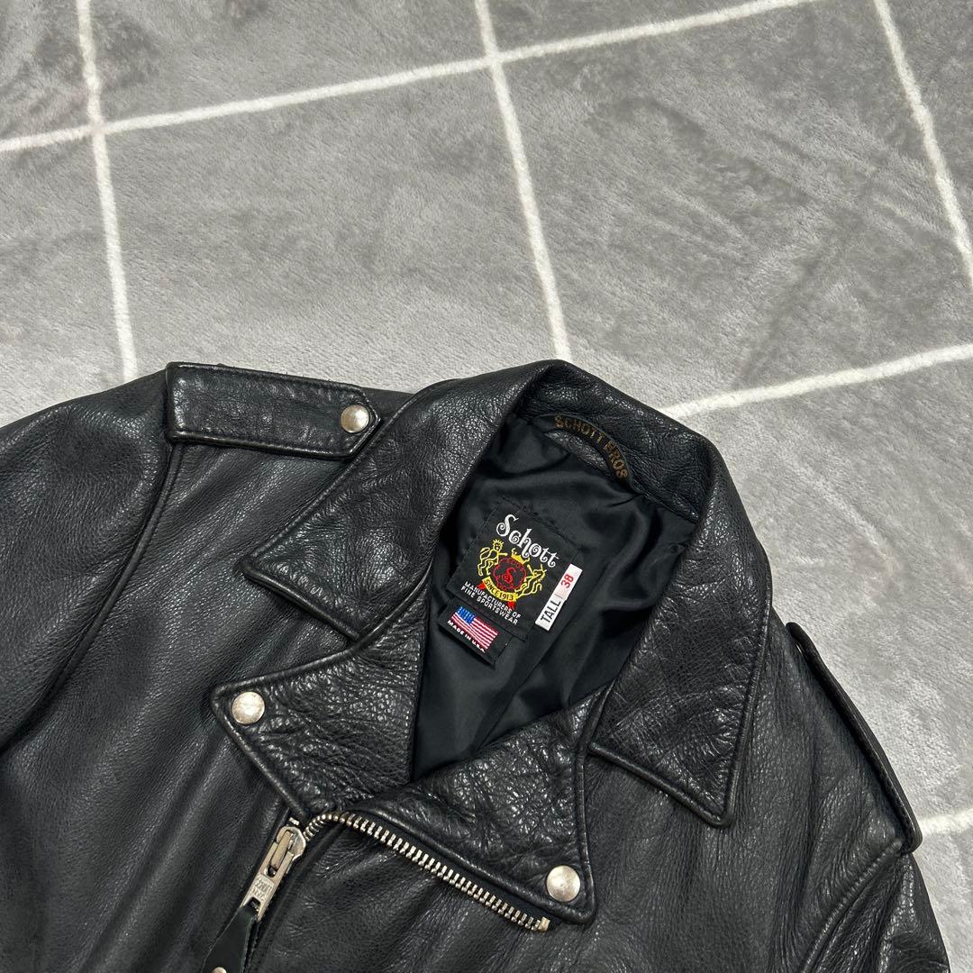 【ワンスターL】 最高傑作 SCHOTT レザージャケット 極上品 牛革 38