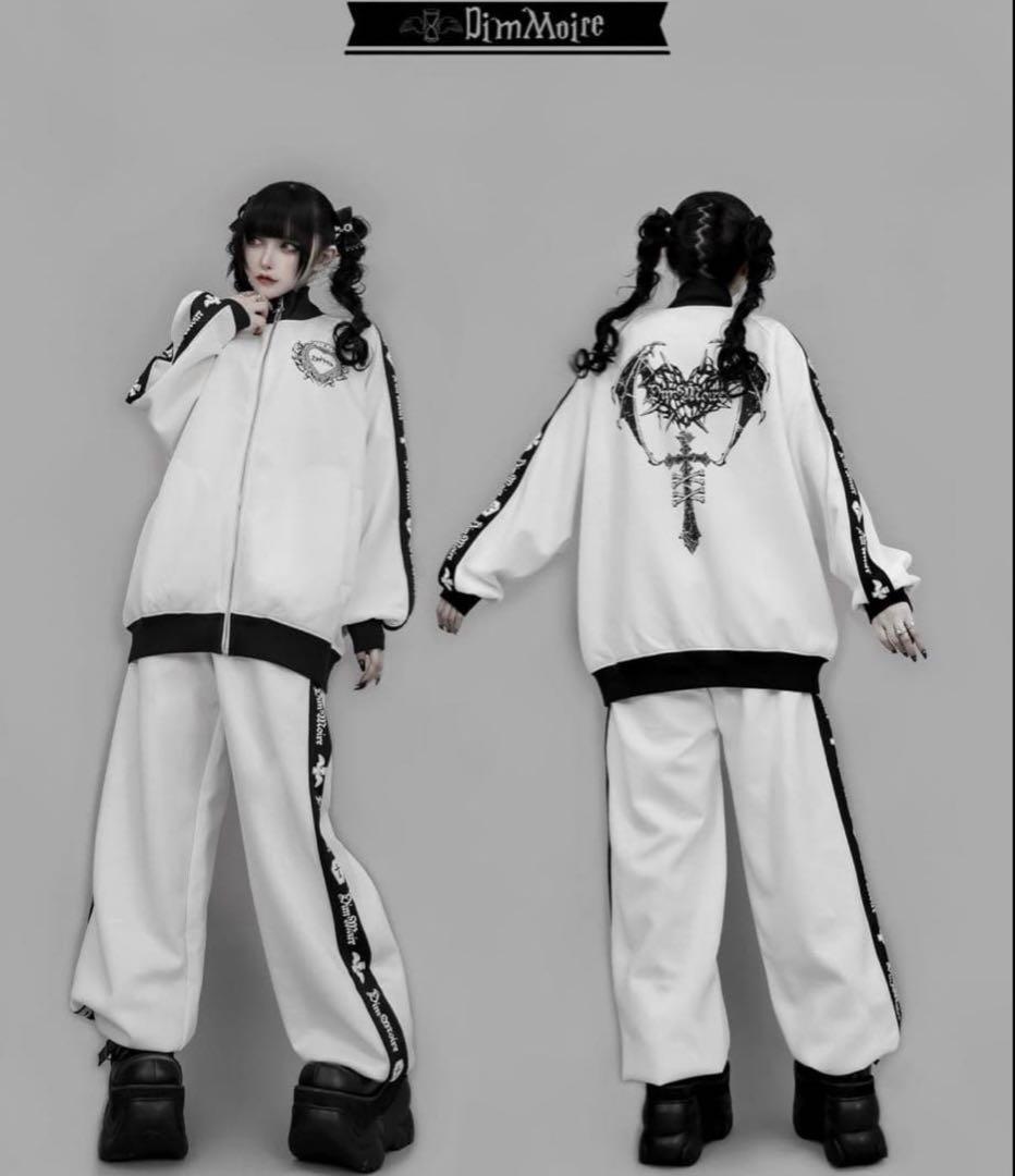 DimMoire ロゴプリント ジャージ M ホワイト