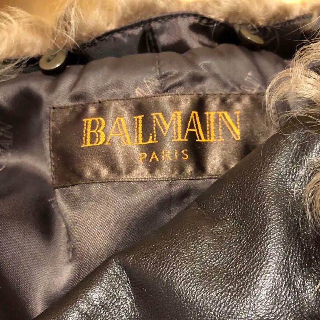 BALMAN バルマン　レザーコート　羊革フォックス　チキアンラム　最高級
